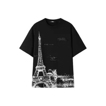 KARL LAGERFELD SS25 T Shirt Men's Black