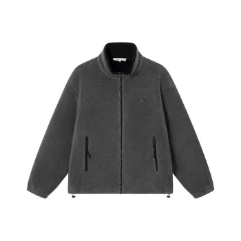 CLIMAX VISION Velvet feel Coat Unisex Gray