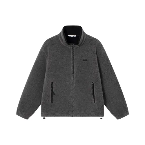 CLIMAX VISION Velvet feel Coat Unisex Gray