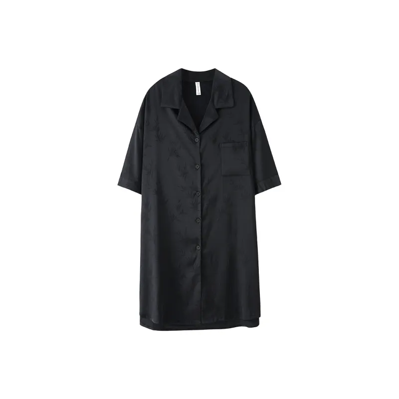 FENTENGCARE Nightgown Women's Black-0