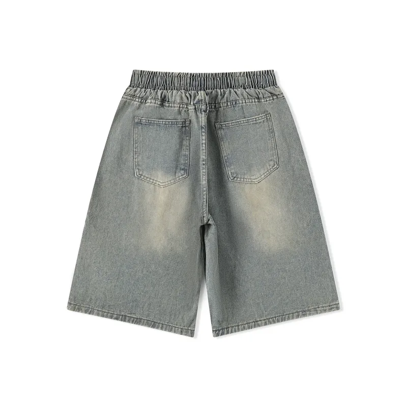 Michael Rock Denim Shorts Unisex-1