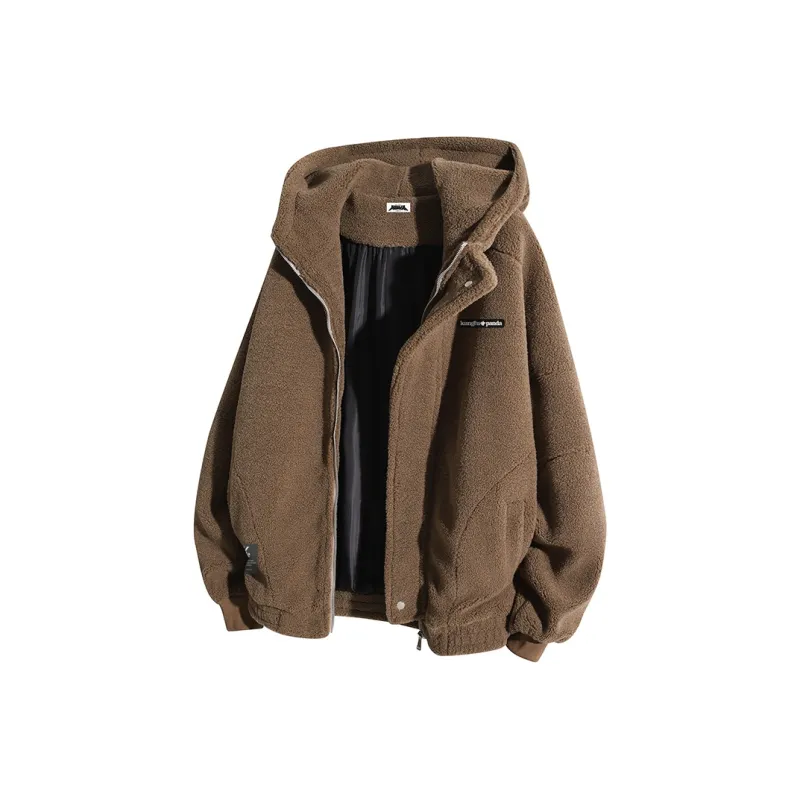 Kung Fu Panda Velvet feel Coat Unisex-5