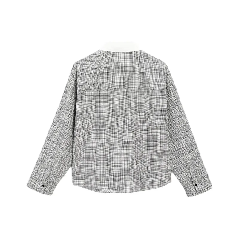Massimo Dutti Shirt Women's White Plaid-1