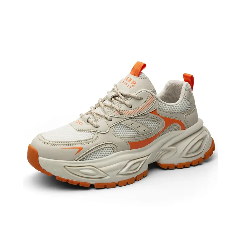 JEEP SPIRIT Slip Resistant, Abrasion Resistant, Breathable, Height Increasing Low Top Chunky Sneakers Men's-12