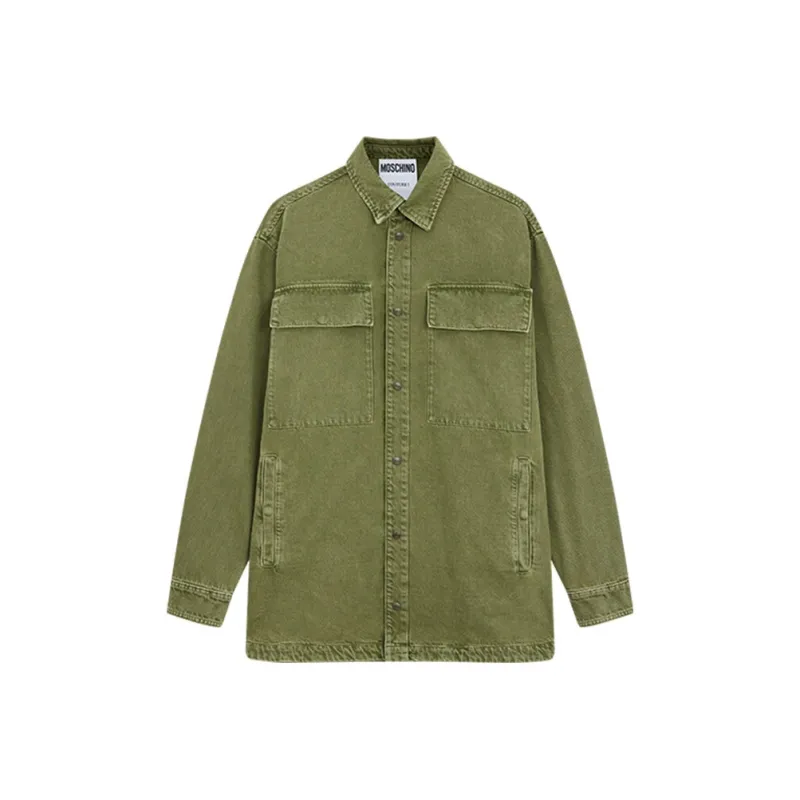 MOSCHINO Jackets Coats Men's Green-0