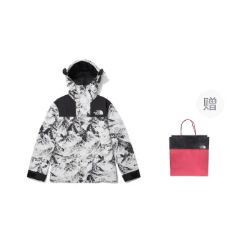THE NORTH FACE 1990 Collection Windbreaker Jackets Unisex Snow Mountain White Shopping Bag Included