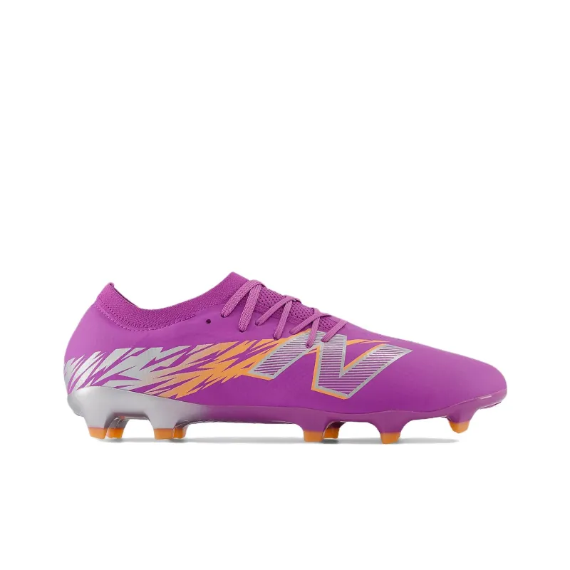 New Balance FG Firm Ground Anti Slip Wear Resistant Soccer Shoes Unisex Purple-1
