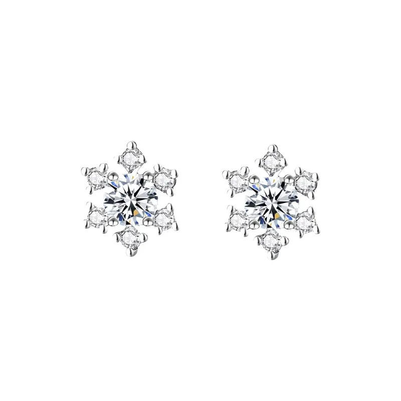 Fan Xing As Season 999 Fine Silver Stud Earrings Women's-0