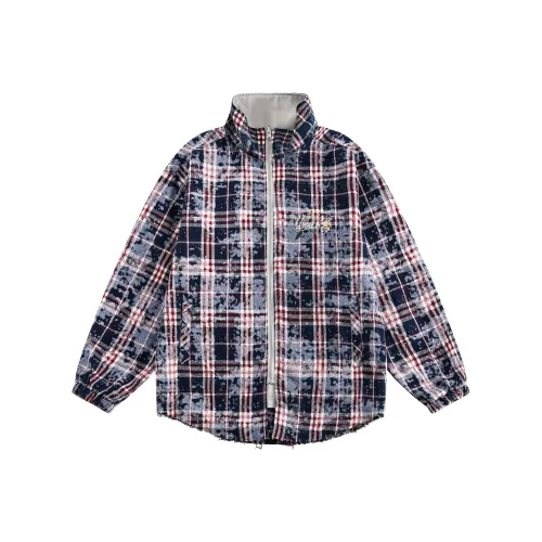 DOH STORE Jackets Coats Unisex Gray Purple
