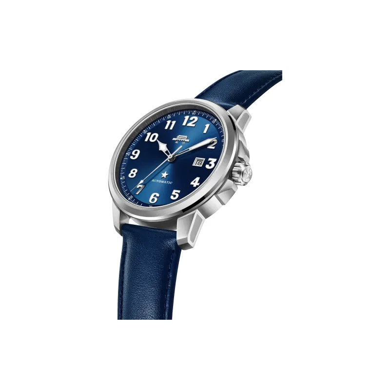 Beijing Fork Series Automatic Mechanical Movement Nylon Strap Watch Men's Watches Blue Dial-5