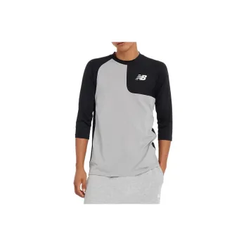 New Balance LS Asym Sweatshirt Men's Black