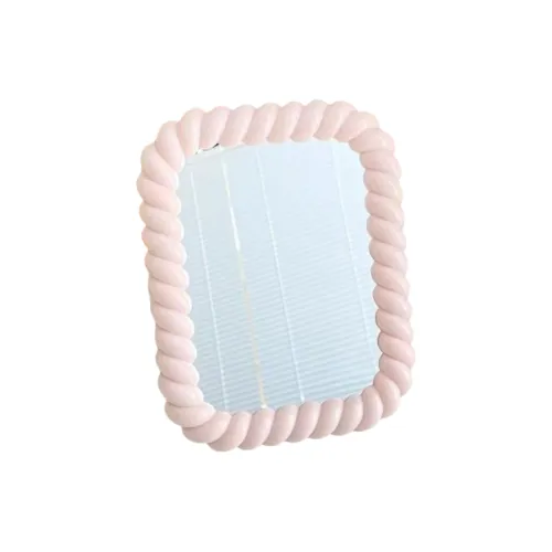 Gentle Welcome Cute Cream Style Dormitory Portable Wall Mounted Stand Desk Bathroom Wall Mounted Make Up Mirrors