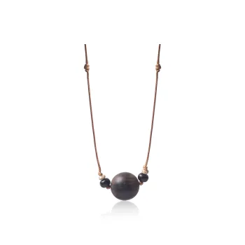 XIBAOCHUNHUA African Blackwood Wooden Necklaces Unisex