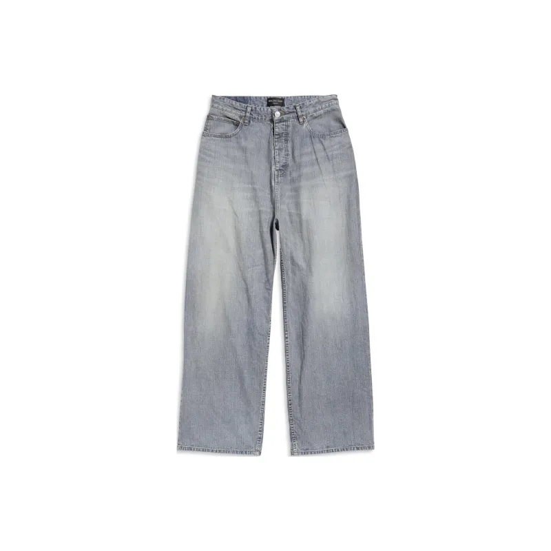 Balenciaga Jeans Loose Fit Style Men's Gray-0