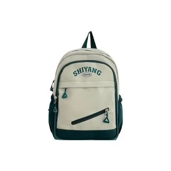 Tonlion Nylon Backpack Unisex Blue/Green