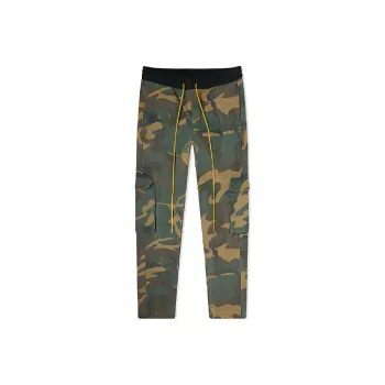 RHUDE Cargo Pants Men Green Camouflage
