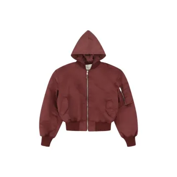 Entire Studios Hooded Broad Bomber Jacket