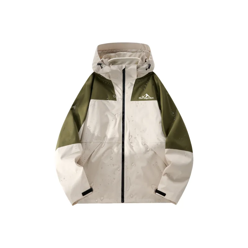 Hurley AW24 Water-Resistant Windproof Warm Water-Repellent Cold-Resistant Rainproof Windbreaker Jacket Unisex-43