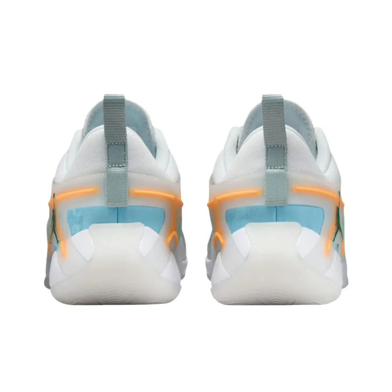 Jordan Heir Collection Anti Slip Wear Resistant Low Top Basketball Shoes Unisex Light Gray-3