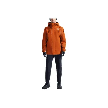 THE NORTH FACE Stormpeak Hiking Waterproof And Breathable Warm Windbreaker Jacket Men's Sunset Orange