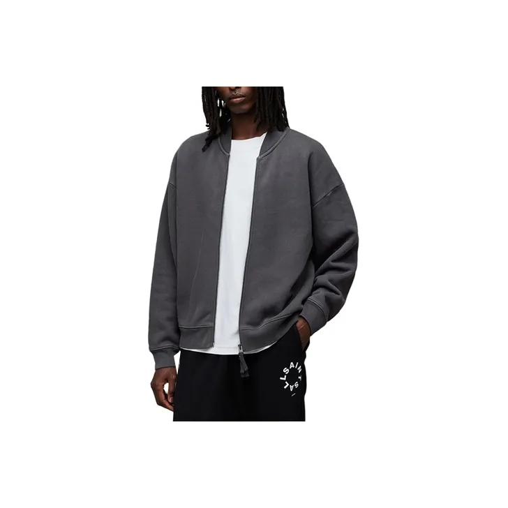 ALLSAINTS Baseball Jacket Men's WASHED BLACK-0