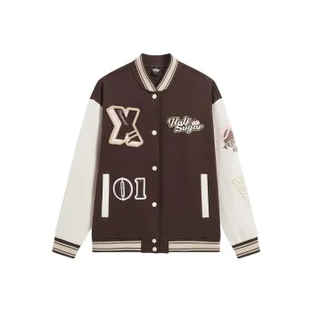 XTEP Baseball Jacket Unisex Rich Brown