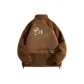 [Soft and Velvety Sherpa]Caramel Brown (B Cell Phone Bear Back Logo)