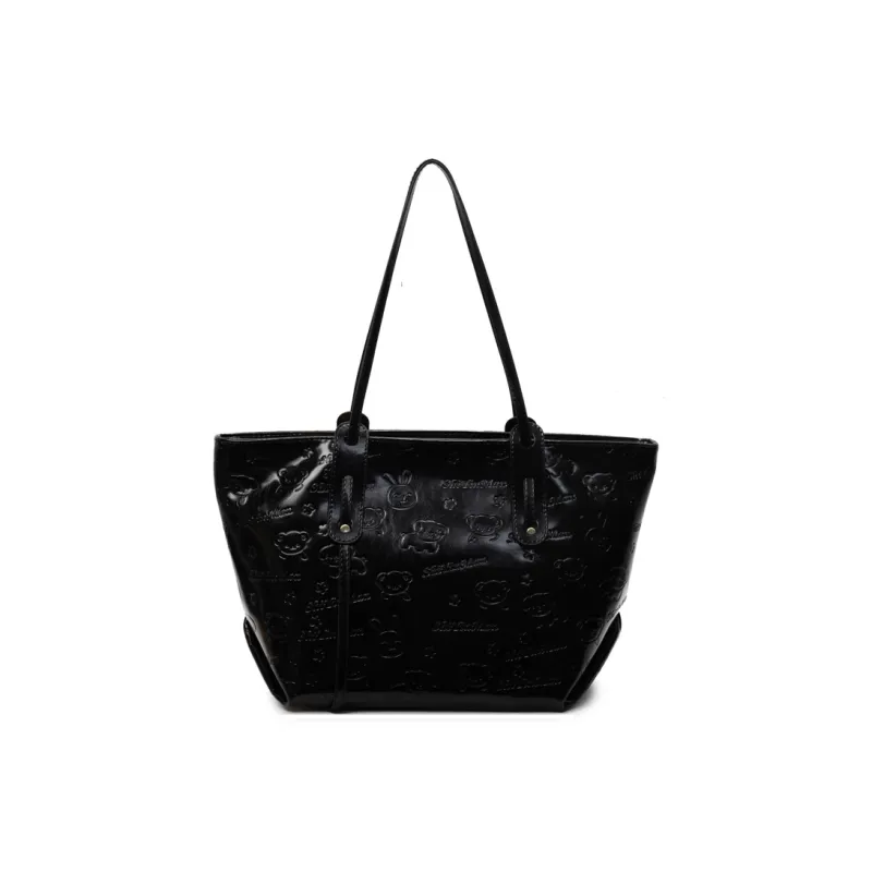 Wenpercy PU Tote Shoulder Bag Women's Multicolor-0