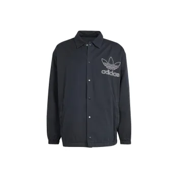 Adidas Originals Trefoil Adicolor Outline Trefoil Jacket Jackets Coats Men's Black