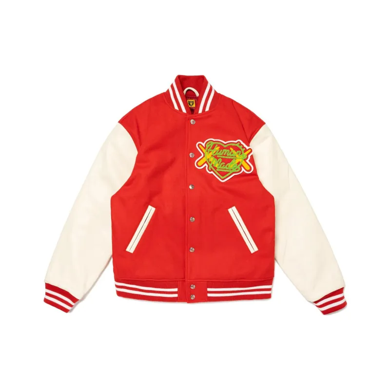 HUMAN MADE X Kaws Varsity I Jacket-3