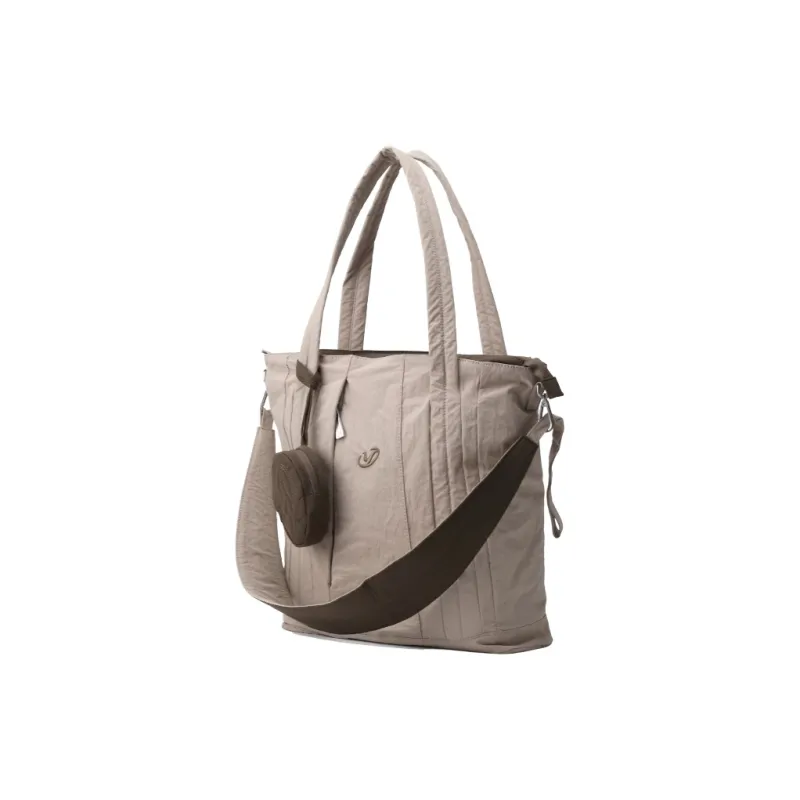 YOOLO Fabric Handbag, Shoulder Bag Women's Khaki Brown-1
