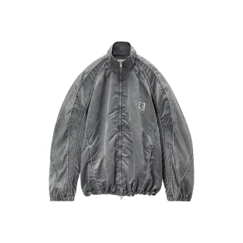 Alexander Wang Panelled Faded Bomber Jacket