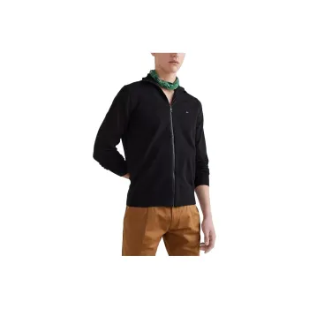 Tommy Hilfiger 1985 Solid Zip Sweater Sweaters Black Jackets Coats Men's Black