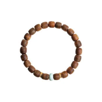 Moon Seal Hundred Rivers Fragrance Agarwood Precious Wood Bracelets Unisex