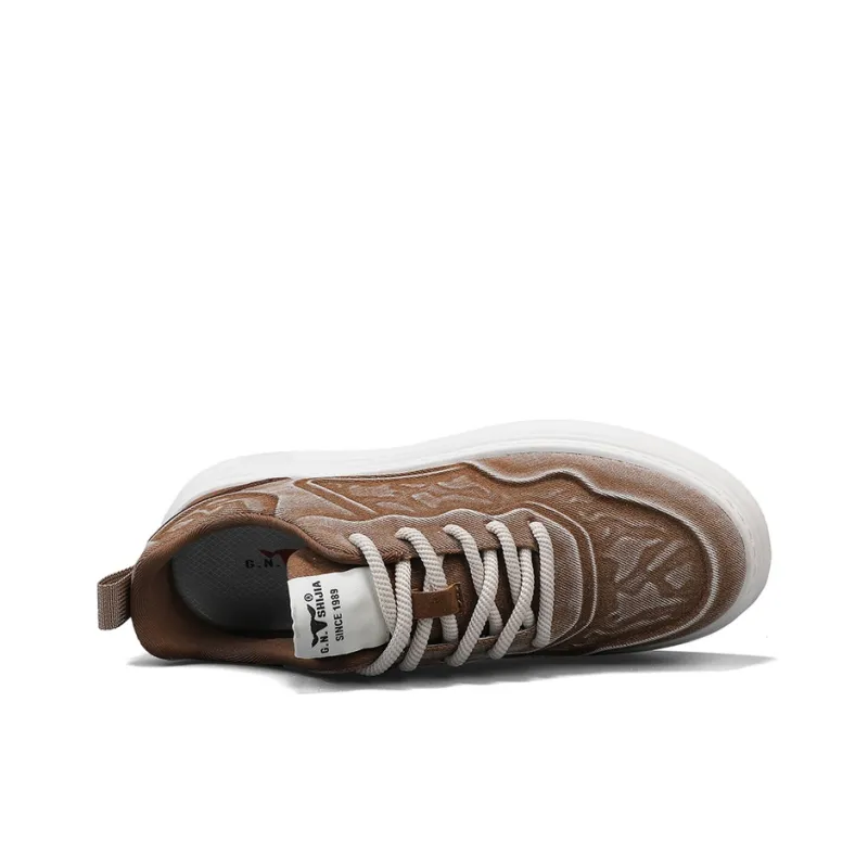 G.N.SHIJIA Slip Resistant Cushioning Abrasion Resistant Lightweight Low Top Skateboard Shoes Men's-18