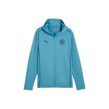 PUMA Manchester City SS24 Manchester City Casuals Hooded Jacket Men Jackets Coats Men's Sea Blue