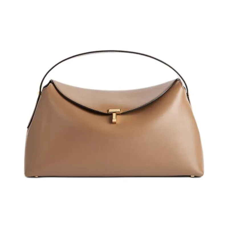 TOTEME T Lock Leather Top Handle Bag-0