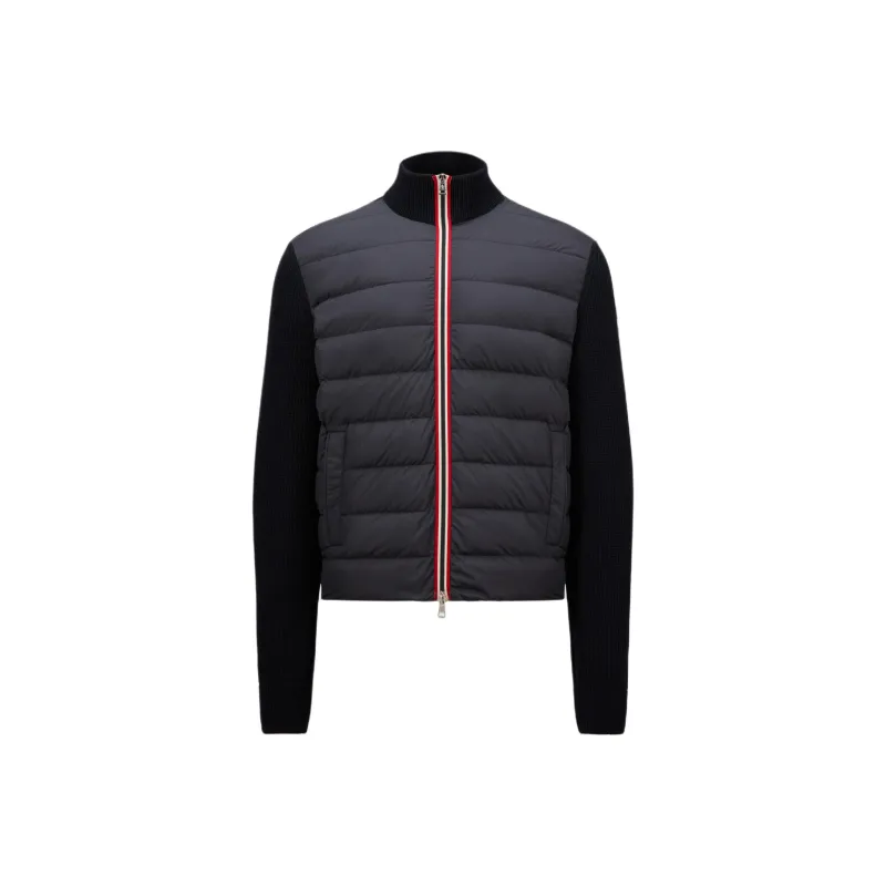 Moncler Logo Patch Zip Up Cardigan-0