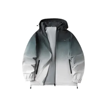 HLA The Mountain Is Not In The High Series Jackets Men Green Gray Gradient 23