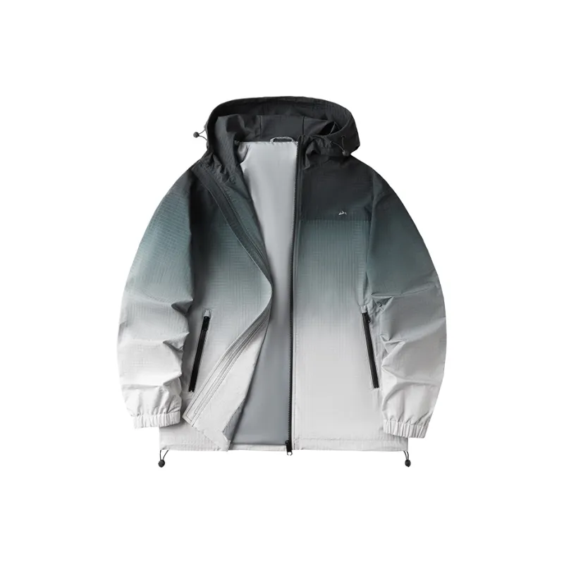 HLA The Mountain Is Not In The High Series Jackets Men Green Gray Gradient 23-0