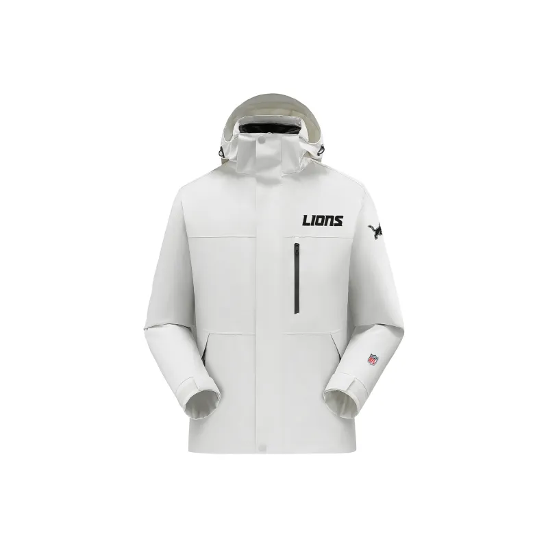 NFL Waterproof And Windproof Windbreaker Jacket Unisex White-0