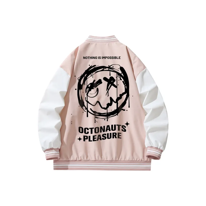 Small Columns Under The Sea Baseball Jacket Unisex-5