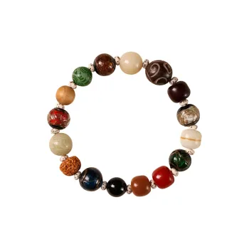 ZUIWENGLANGYASHANWENCHUANG King Kong Bodhi Seeds Bracelets Unisex