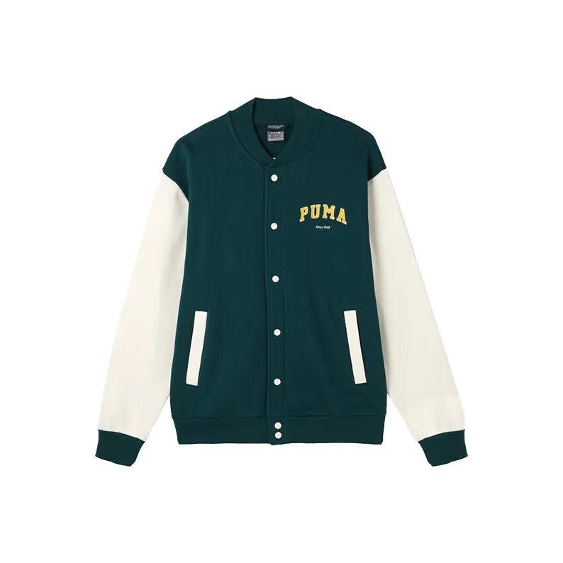 PUMA Baseball Jacket Men's Green-0