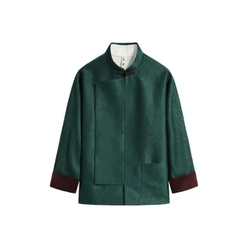 XUANSHENG Jackets Coats Men's Dark Green