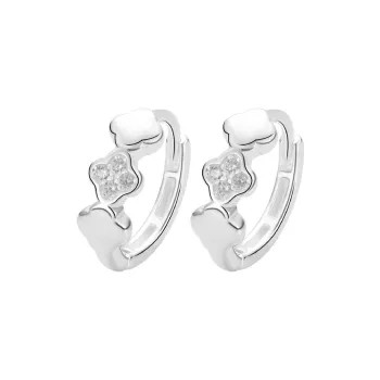 Happy Tide S999 Fine Silver Earrings Women's