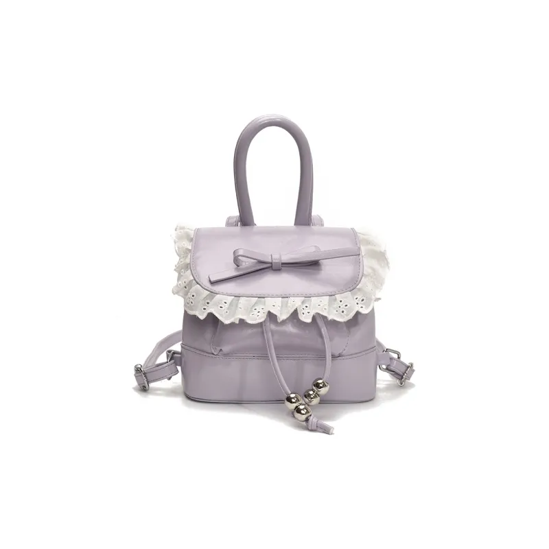 PINK·LAND PU Backpack Regular Women's White/Pink/Purple/Black/Yellow-15