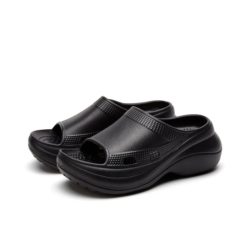 JOSINY Quiet Slip Resistant Odor Resistant Abrasion Resistant Antibacterial Cushioning Slide Slippers Women's-2