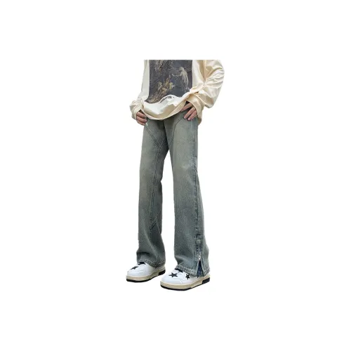 RENBEN Luxury Streetwear Men's Burnout Summer Jeans Unisex