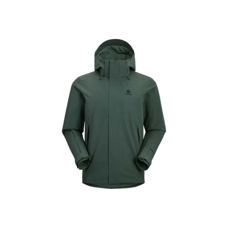 KAILAS Water-Resistant Windproof Breathable Windbreaker Jacket Men's Green Stone-0